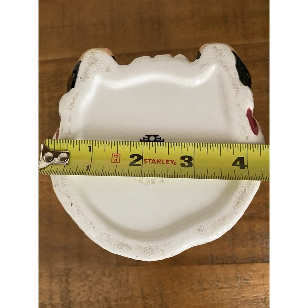 2001‎ Fitz & Floyd Candy Lane Santa Candle Cup Christmas Holiday